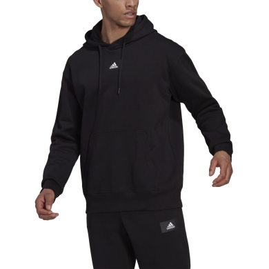 adidas Kapuzenpullover Essentials Feelvivid Baumwolle schwarz Herren